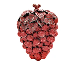 Luxury  Designed Women Evening Bag New Crystal Fruit Grape Clutch Purse Women Evening Party Bags