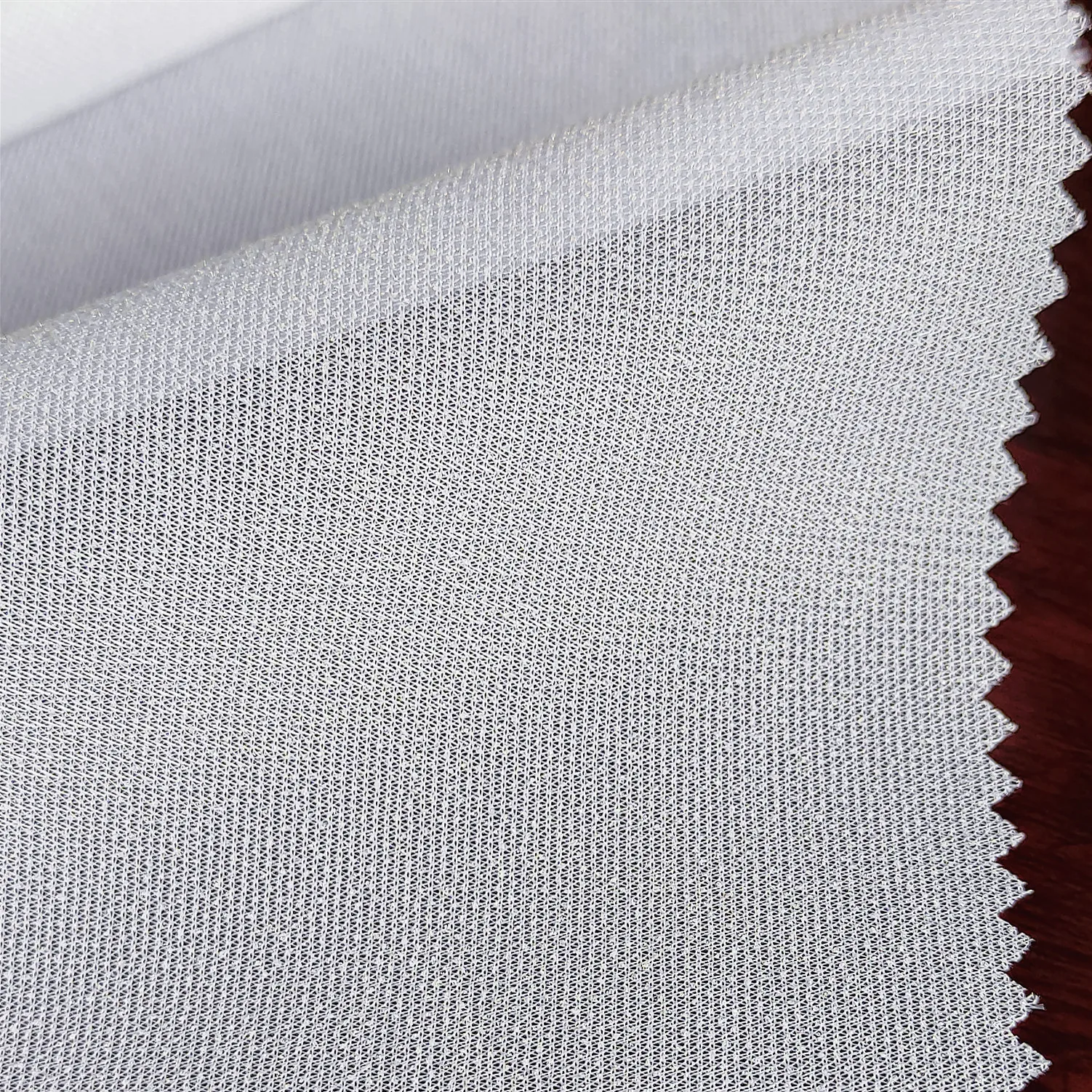 
Hot item double dot woven fusible Hat interlining White color 150cm Width F455 