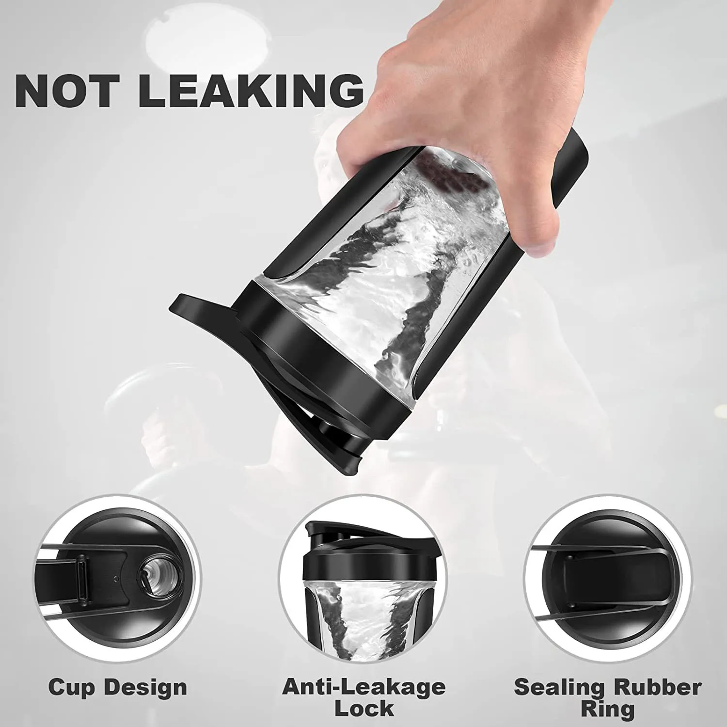 USB Recharging Self Stirring Coffee Cup Automatic Vortex Mug Portable Mixer Tumbler Electric Shaker Protein Bottle With Handle