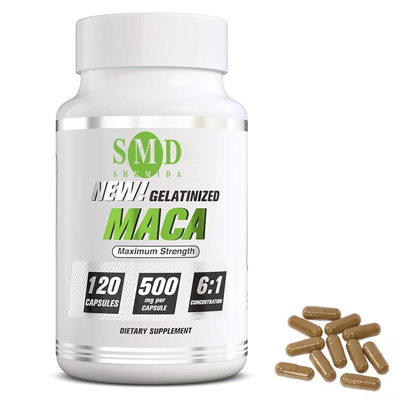 Black Maca Root Extract Capsules Concentrate Black & Purple Maca Root 100% Pure Organic Vegan Capsules