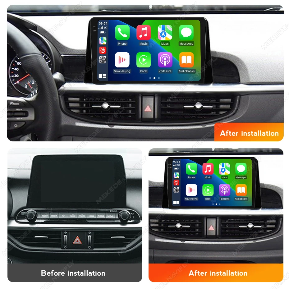 MEKEDE MS car-play Android auto gps навигация 360 камера охлаждающий вентилятор сенсорный экран для KIA Morning picanto 2017-2020