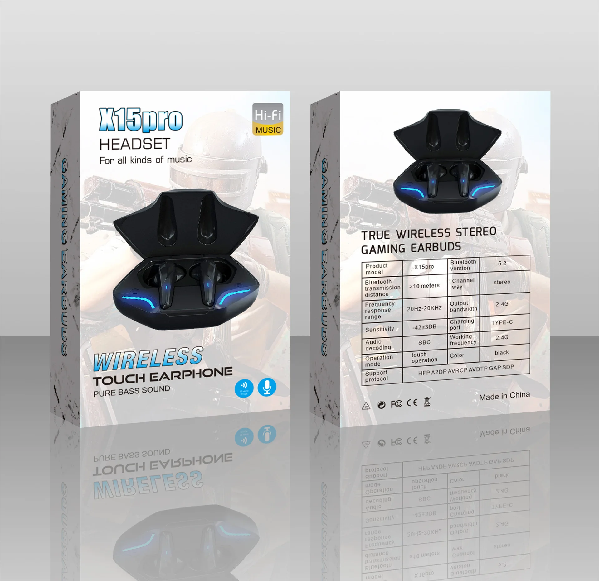 Дропшиппинг G11 TWS наушники X15 Pro Игровые