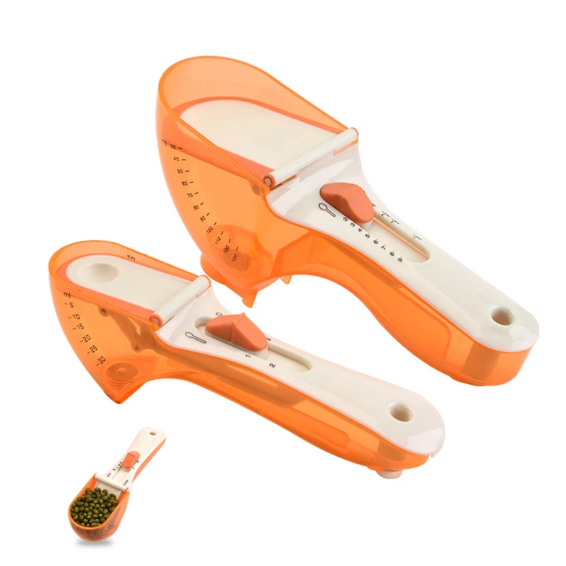 Новый дизайн мерная чашка цифровая ложка Пластиковая регулируемая для выпечки