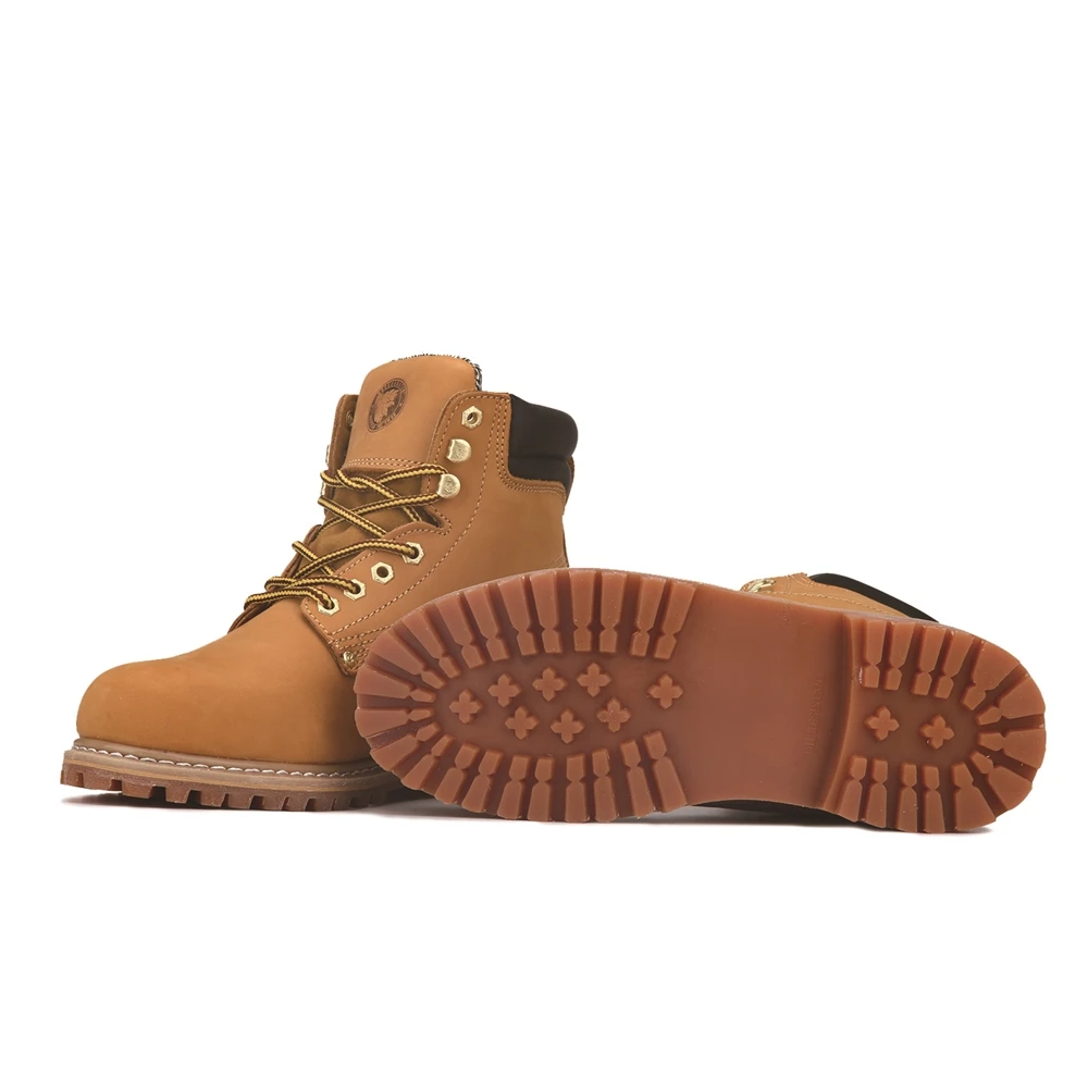 chemical resistant original leather safety shoes without lace