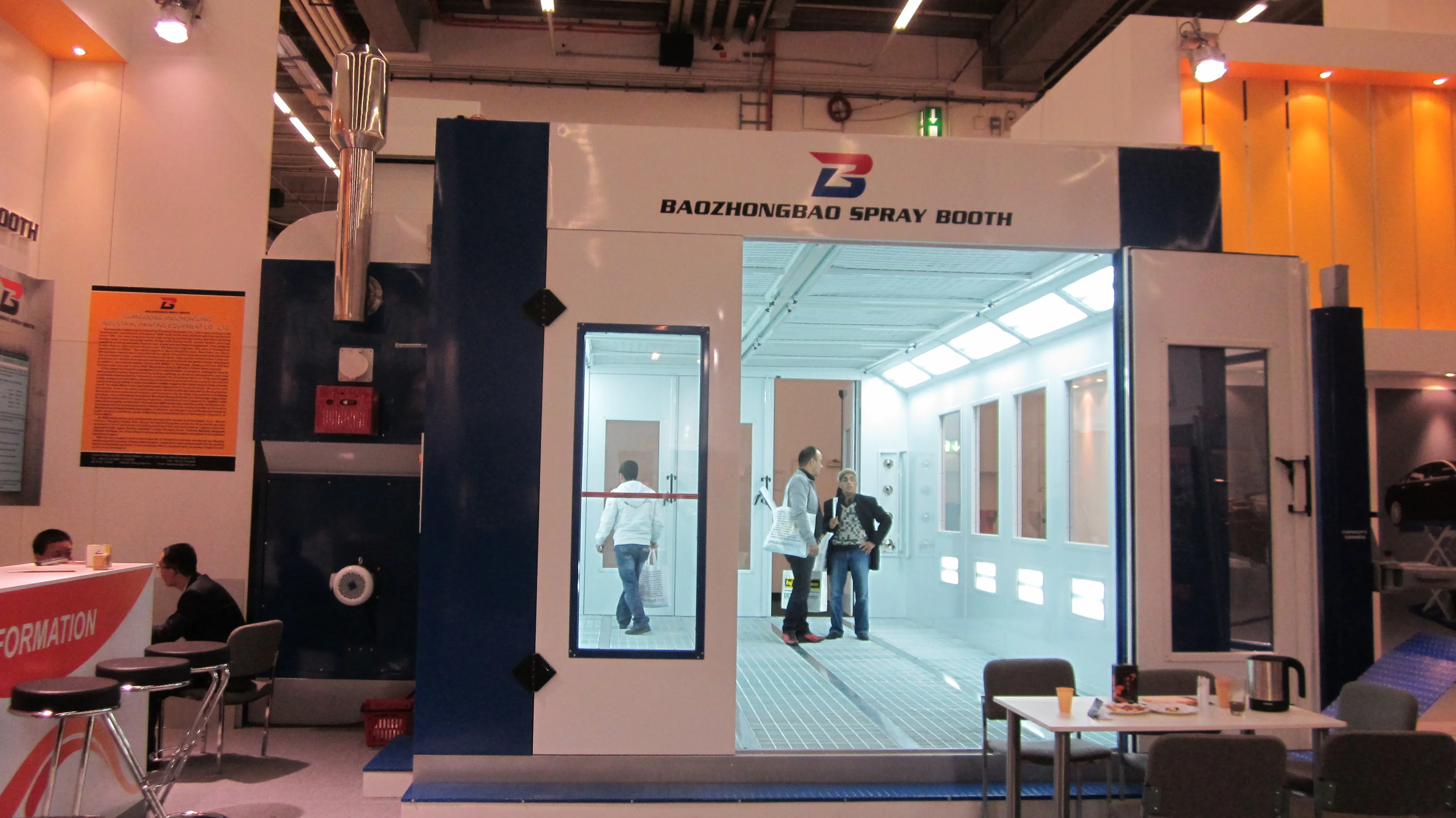  BZB Auto Spray Booth with diesel