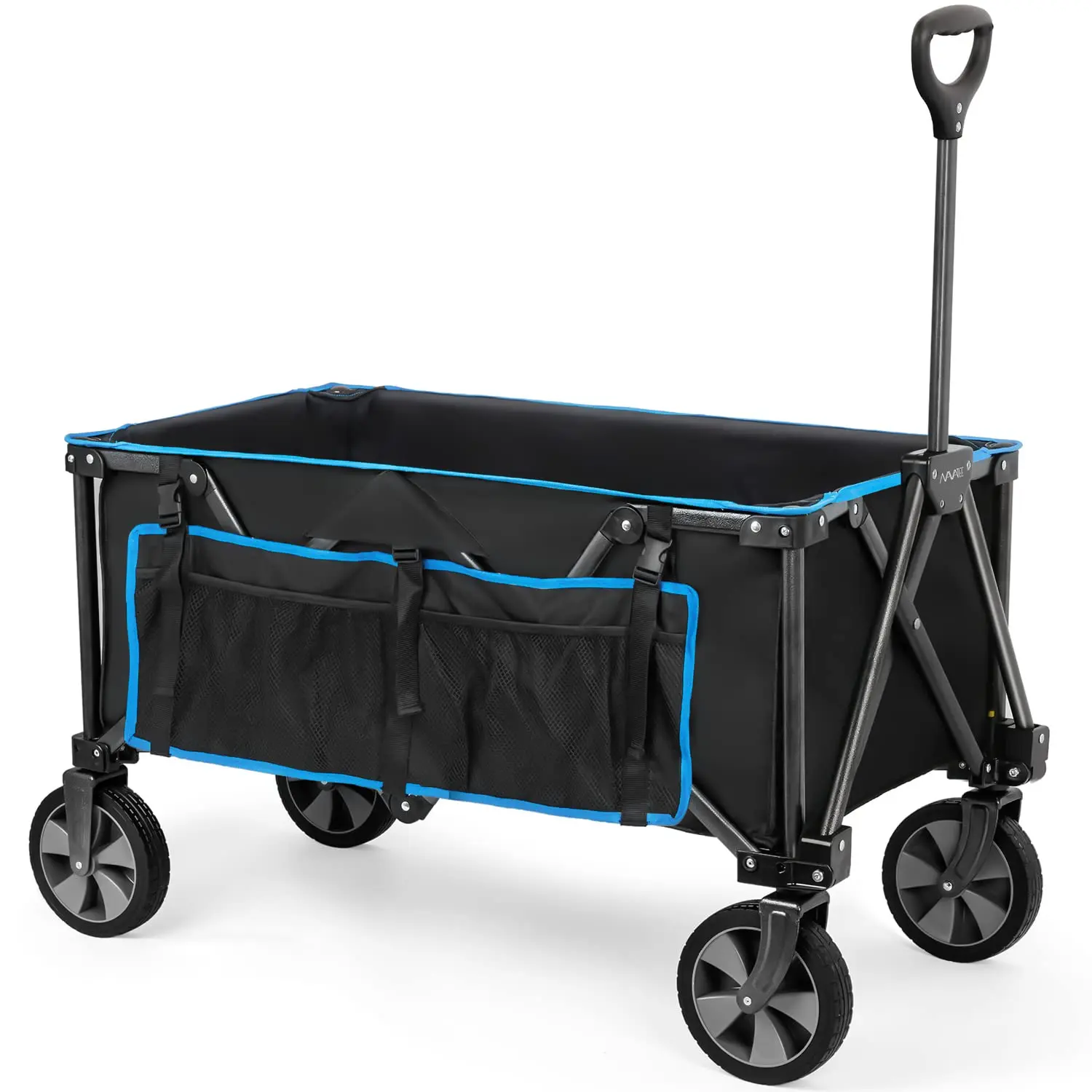 Outdoor Picnic Beach Camping Wagon Camping Cart Trolley Garden Trail Foldable Collapsible Folding Utility Cart Wagon