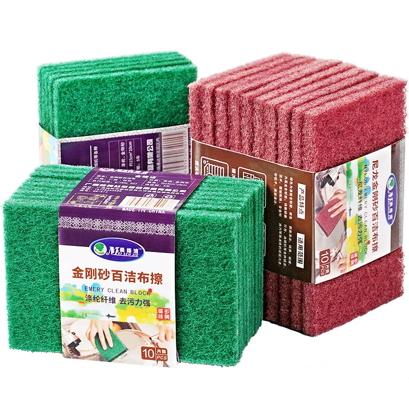 DS1983 Dish Scrubber for Sink Dish Cleaning Non Scratch Scrub Pads Kitchen Cleaning Sponges Heavy Duty Scouring Pads