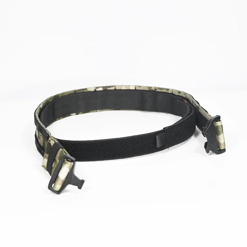 Tactical Belt 1.5 Inch Waist Belt Adjustable Style Nylon Webbing Rigger Belt with Quick-Release Gear Clip Metal