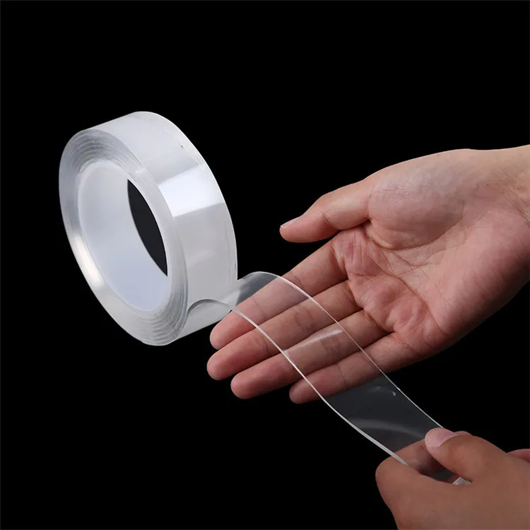 Nano Tape Customized Double Sided Sticky Removable Reusable Washable Acrylic Waterproof PU Custom Sticker Bag Sealing DIY Crafts