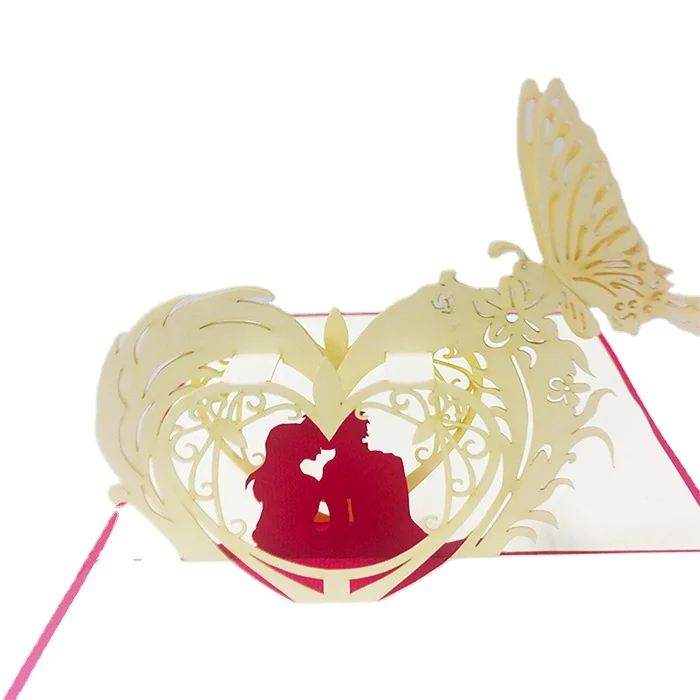 Nice design valentine pop up card template