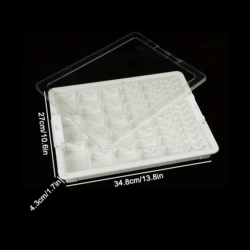 Hot Sale Compartment Plastic Storage Bead Box Makeup Earring Jewelry Storage Box Detachable Design
