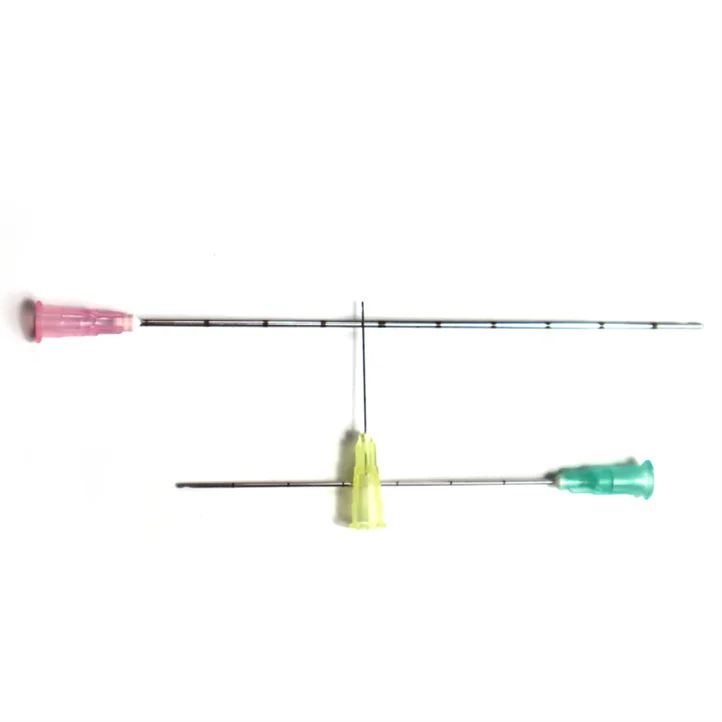 fine micro cannula Disposable Hypodermic Needle 21g 50mm Blunt Tip Cannula