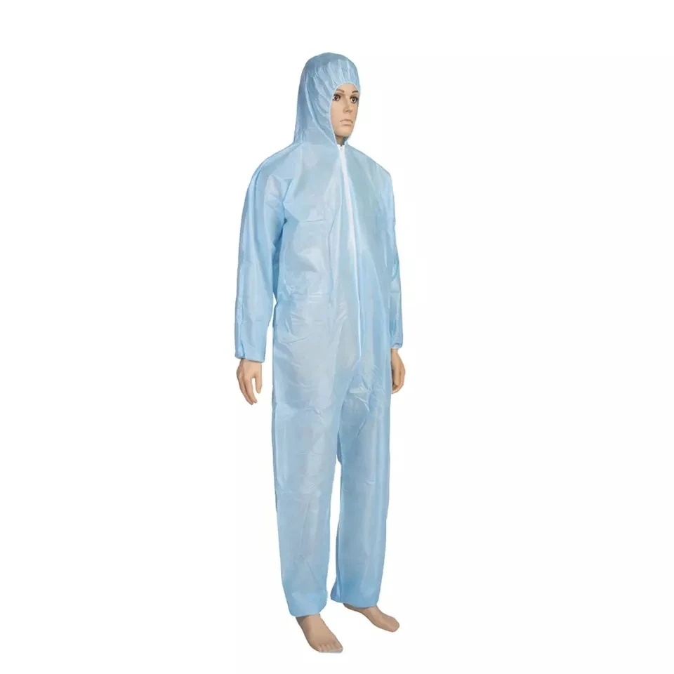 Fabric Passed Level 4 Protection High Quality Overall PPE Suit Full Body Protective Disposable Coveralls Adult CE White EOS SF