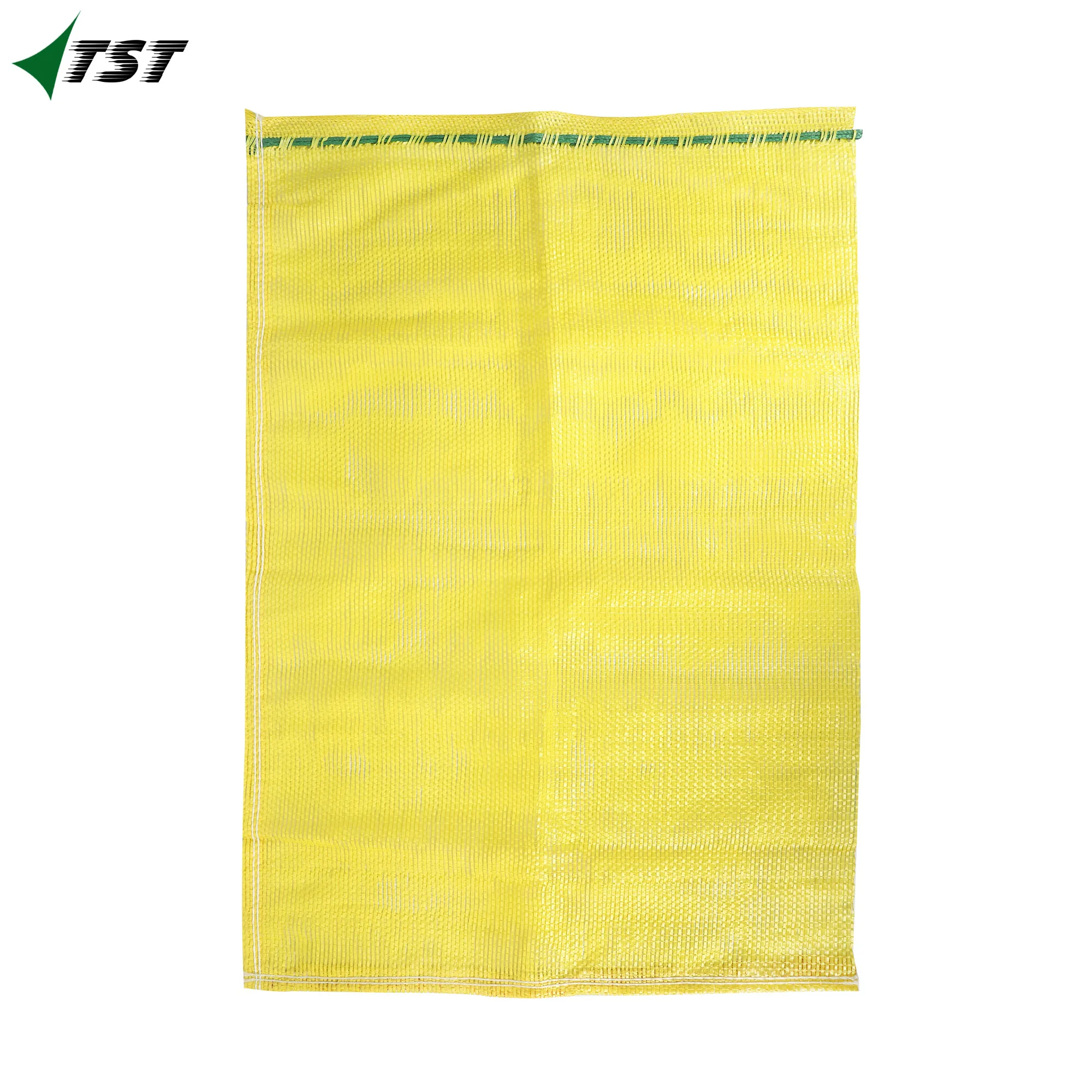 SACOS DE MALLA TEJIDA LENO Bolsa de malla arpilla with virgin pp material for packaging vegetables and fruits