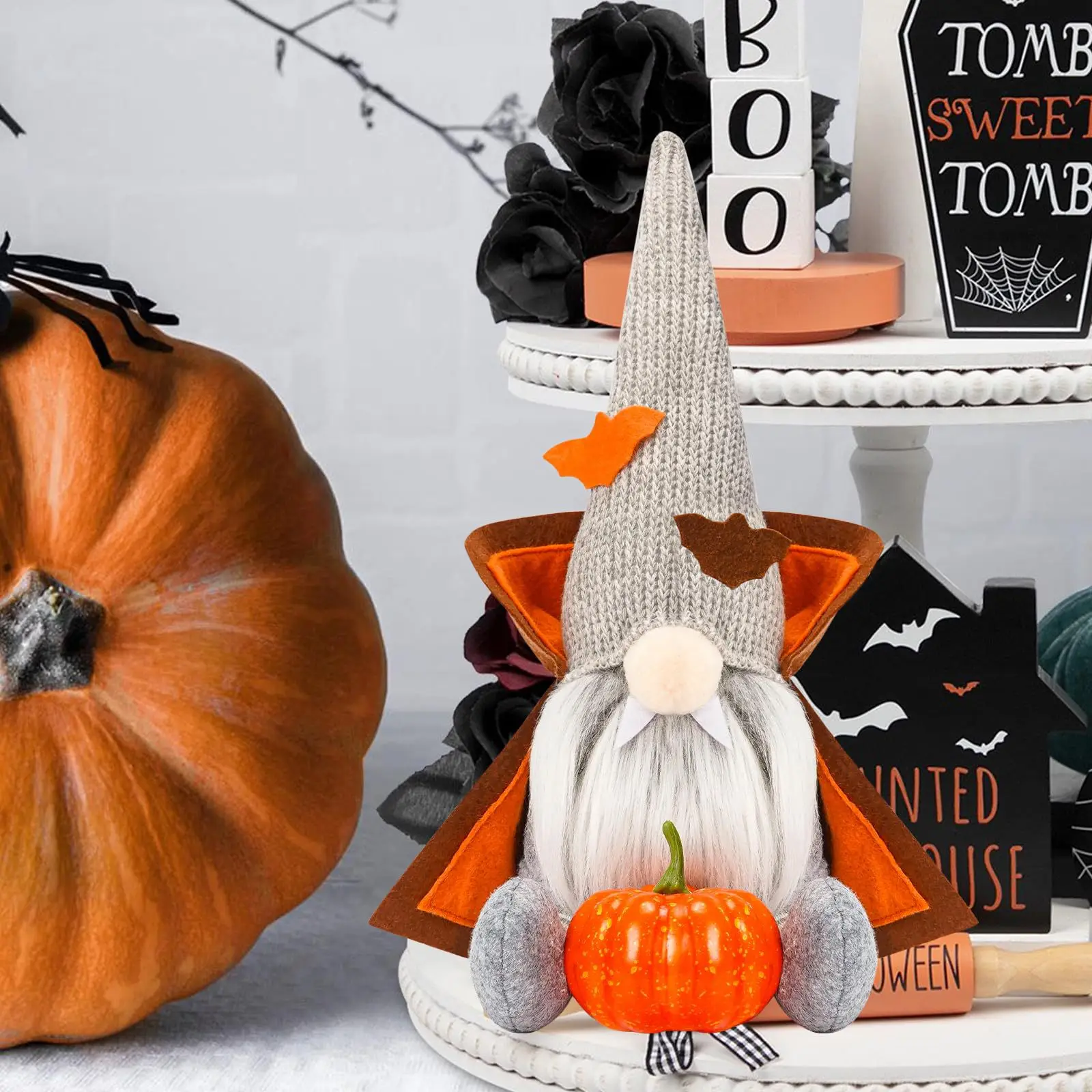 Halloween Decorations Doll Witch Ghost Festival Faceless Oldman Doll Tabletop Decoration Scandinavian Tomte Gnomes