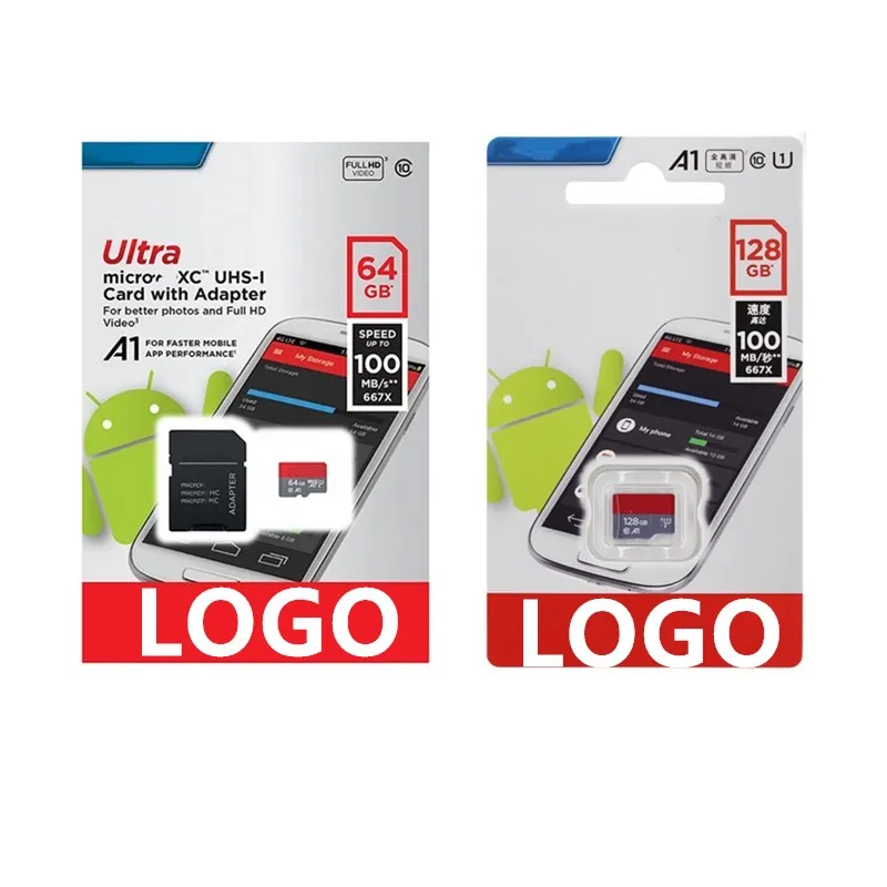 Оригинальная высокоскоростная карта памяти C10 U3 32 Гб 64 128 ГБ Micro Tf Flash Sd 8 16 sd с адаптером для