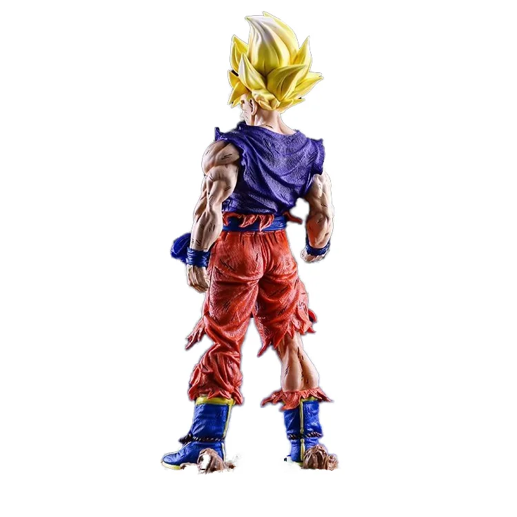 Модный стиль 43 см DBZ supersaiyan son goku Большая фигурка из ПВХ Статуя Модель Фигурки игрушки для коллекции