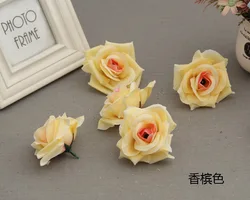 Z877 Artificial Flower Heads  Silk Camellia Rose  Peony Flower Head 7--8cm for Wedding Party Home Decorative Flowewrs