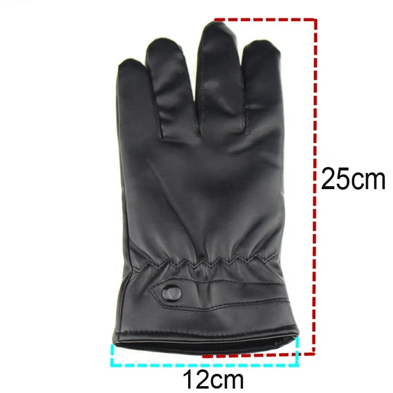 Leather Windproof Cycling Mitten Touch Screen Riding MTB Bike Bicycle Mitten Thermal Warm Motorcycle Winter Autumn Bike Mitten