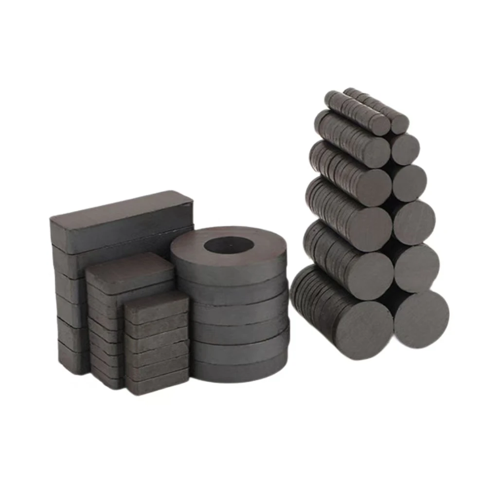 Powerful Round Ferrite Magnets Square Permanent Magnetic Ferrite Magnet