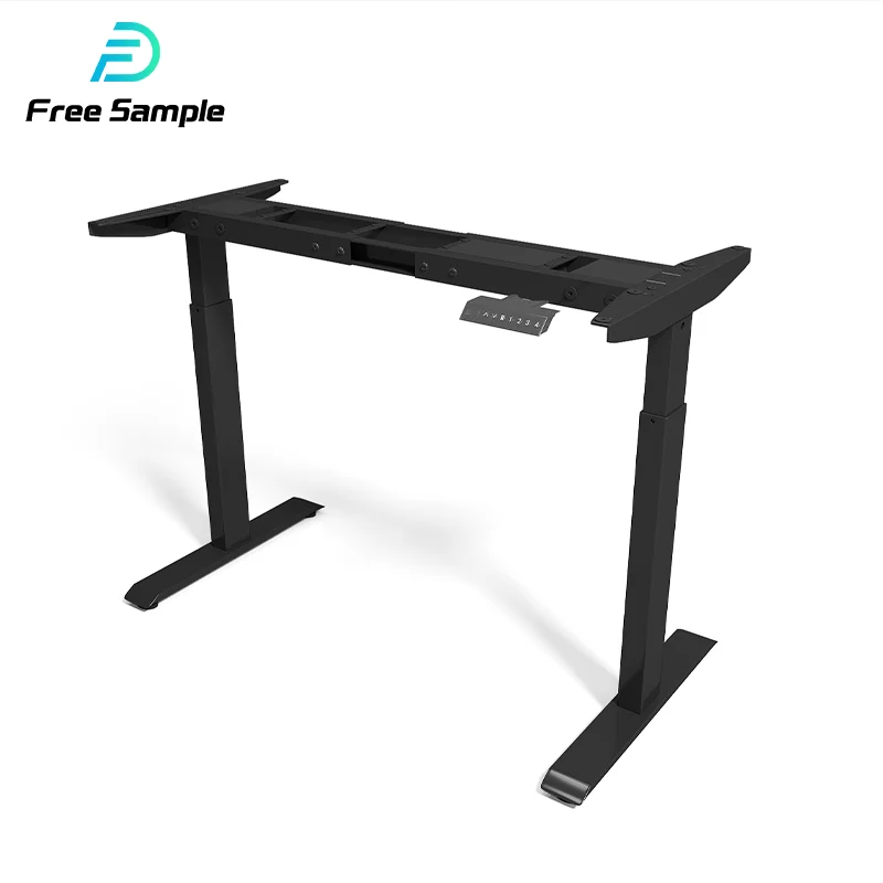 Yz High Quality Office Modern Electric Adjustable Folding Compute Table Metal Frame standing desk table