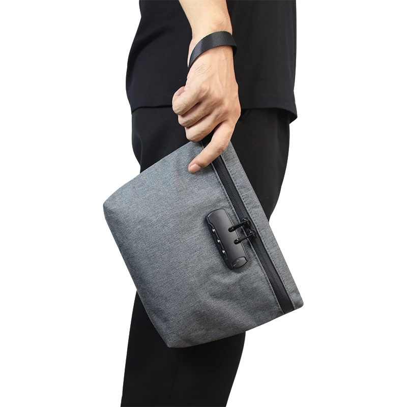 Waterproof Custom Logo Smell Proof Zipper Pouch Weed with Combination Lock Odor Proof Bag