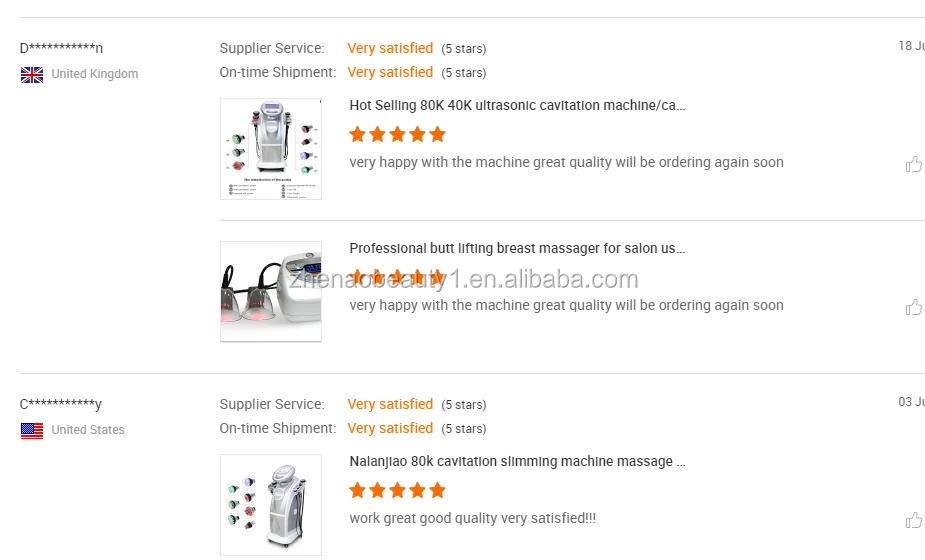 Ultrasonic body shaping machine 40k 80k  rf vacuum cavitation slimming machine