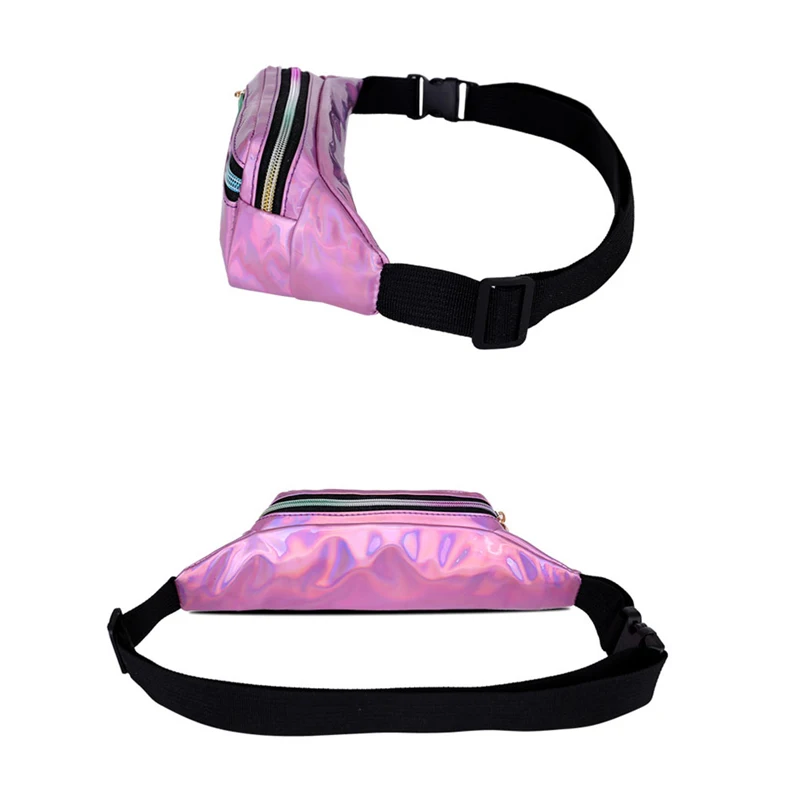 Hot Selling Waist Bag Women PU Fashion Fanny Pack Travel Party Hip Bum patent leather Bag Lady Belt Pouch Pocket Purse for Phone