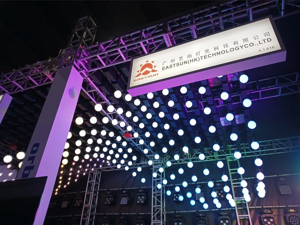 colorful rgb ball kinetic led ball light lifting sphere night club stage orbis fly