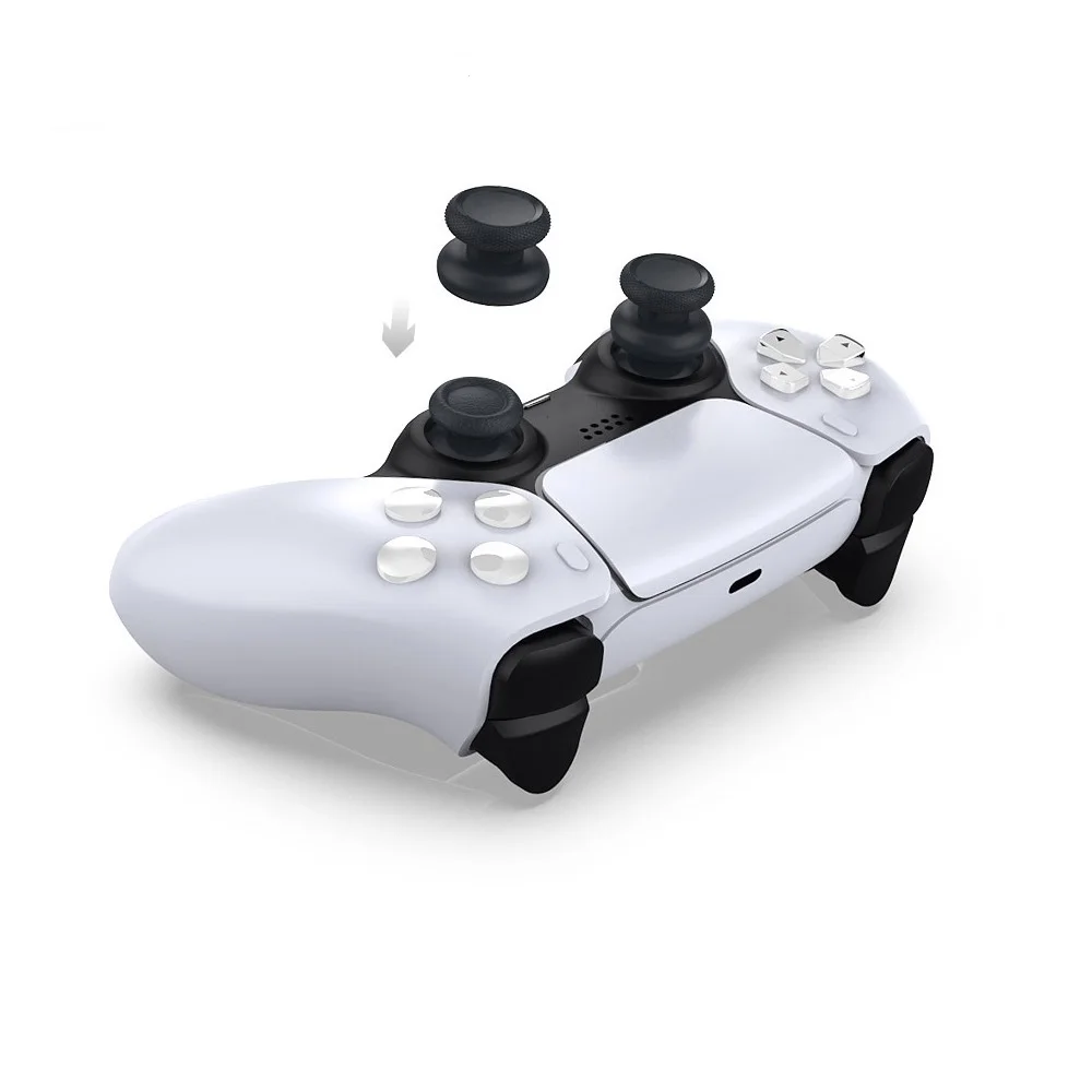 Game Controller Faceplate with Thumb Grips Replacement Shell Cover Decorative Case for Sony Playstation 5 Ps5 Controller