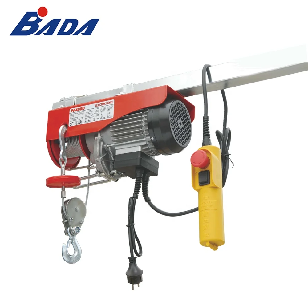 PA400D-18m 200/400kg small electric hoist with 18m extended wire rope