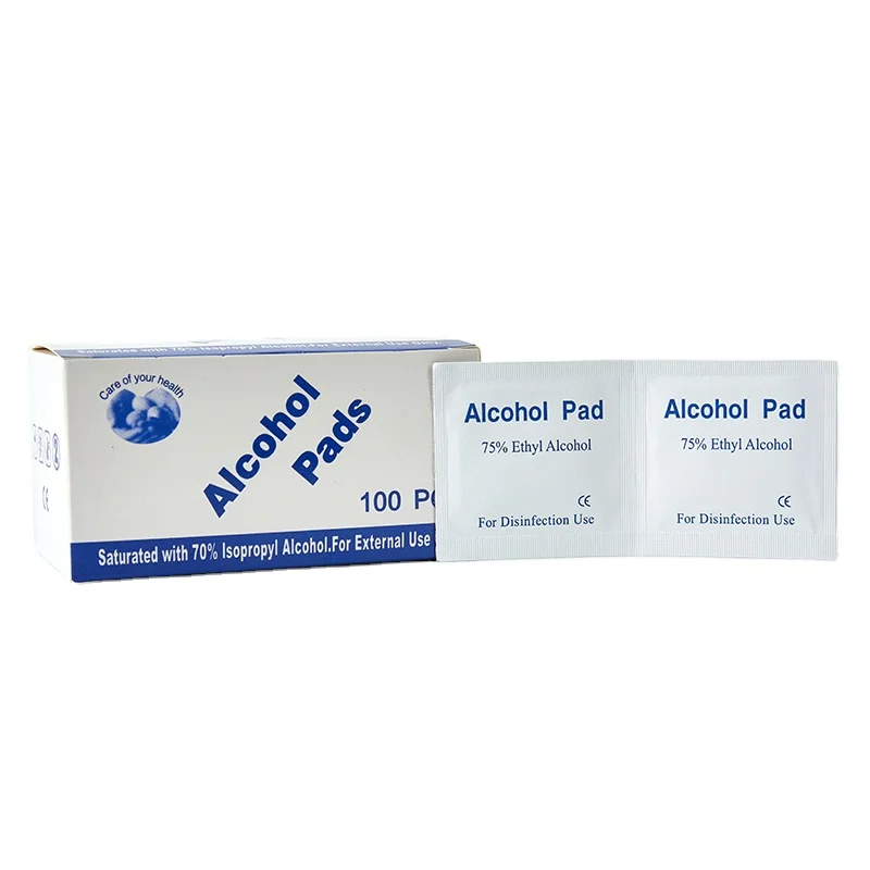 Cheap price factory directly alcohols prep pads for nails white alcohol pad & swab for sale