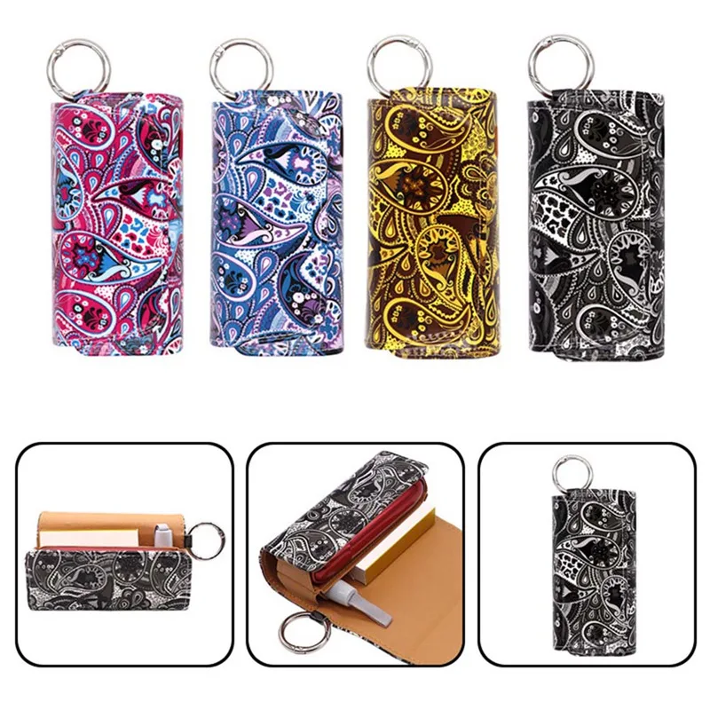 Flower Leather Pouch Case for iqos Protection Case For iqos 3 duo Cover Accessories