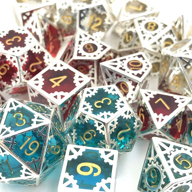 
Resin Crystal Polyhedral Dice Professional Custom Resin Dice For Role Playing Dungeon and Dragons RPG 