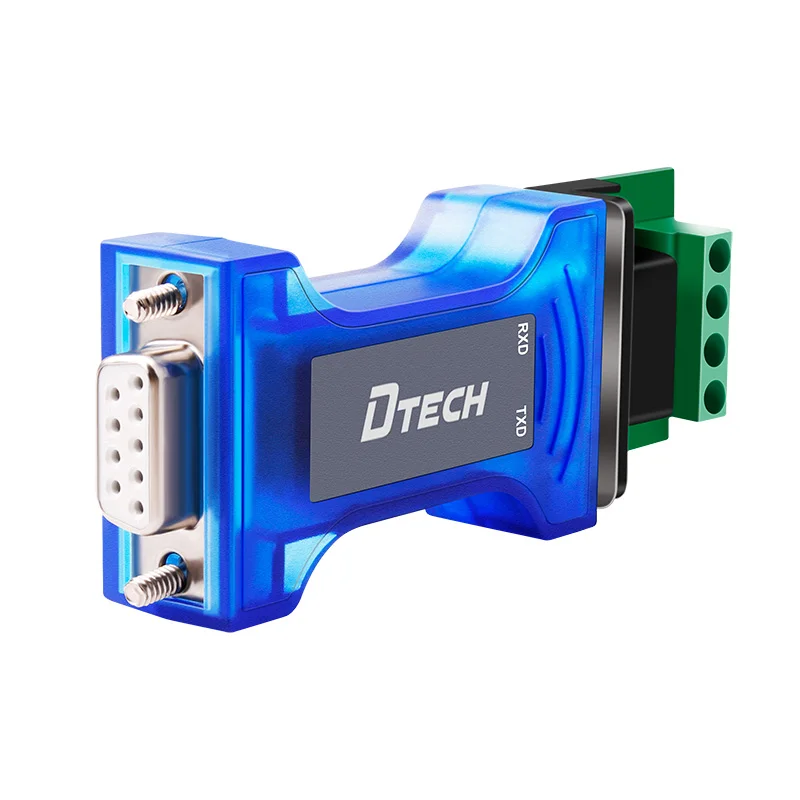 Преобразователь последовательного сигнала DTECH Пассивный фотоэлектрический изоляционный протектор RS232 с подсветкой и 1500VDC