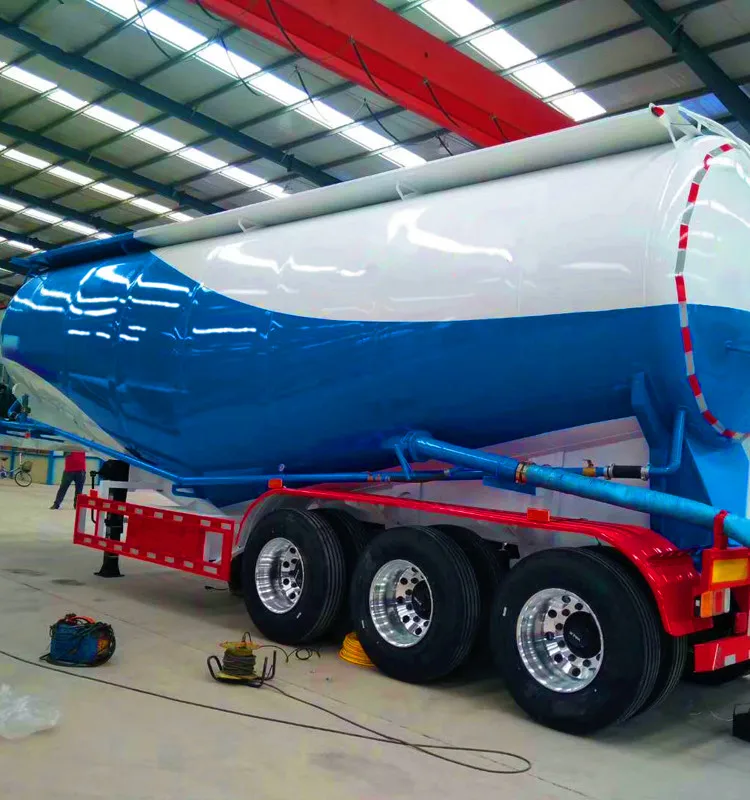 Hot Sale New Condition Semi-Trailer Tank Bulk Cement Truck 12R22.5 Tyre Steel Material