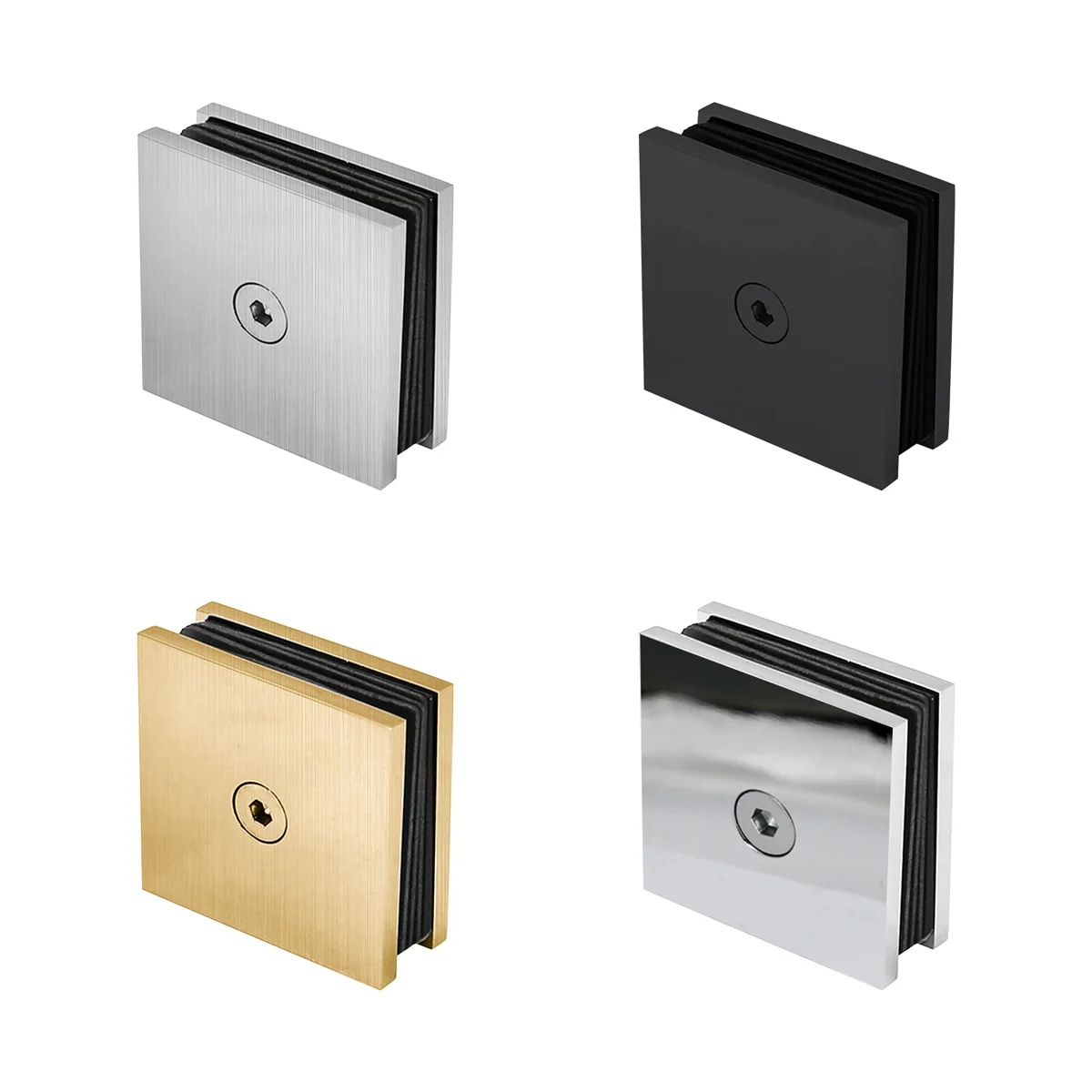 Clips Corner Clamp Glass L Brackets Hinge Shower Clamps Tempered Mount Bathroom Door 90 Degree