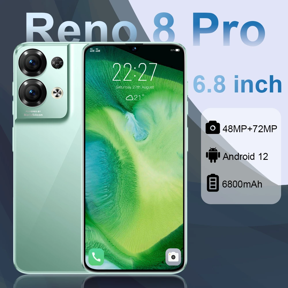 C3011 High Quality Reno8 pro original 6.8 inch 16GB+1TB Android Original Global version  smart phone 5G smart phone
