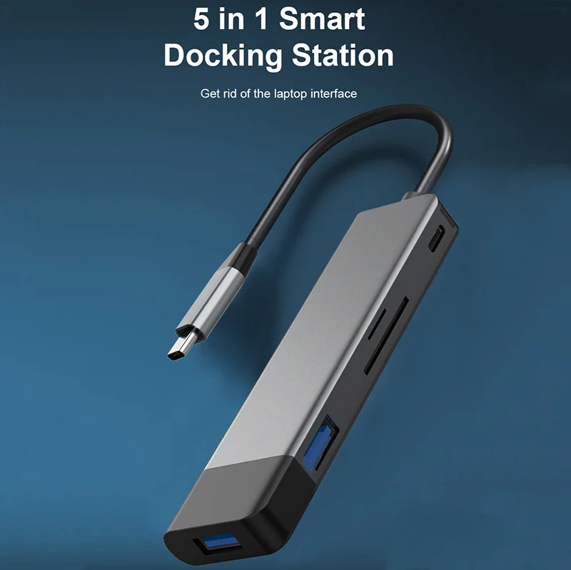 5 в 1 Поддержка SD/TF Card Reader Мирко OTG Type-c кард-ридер для планшетного