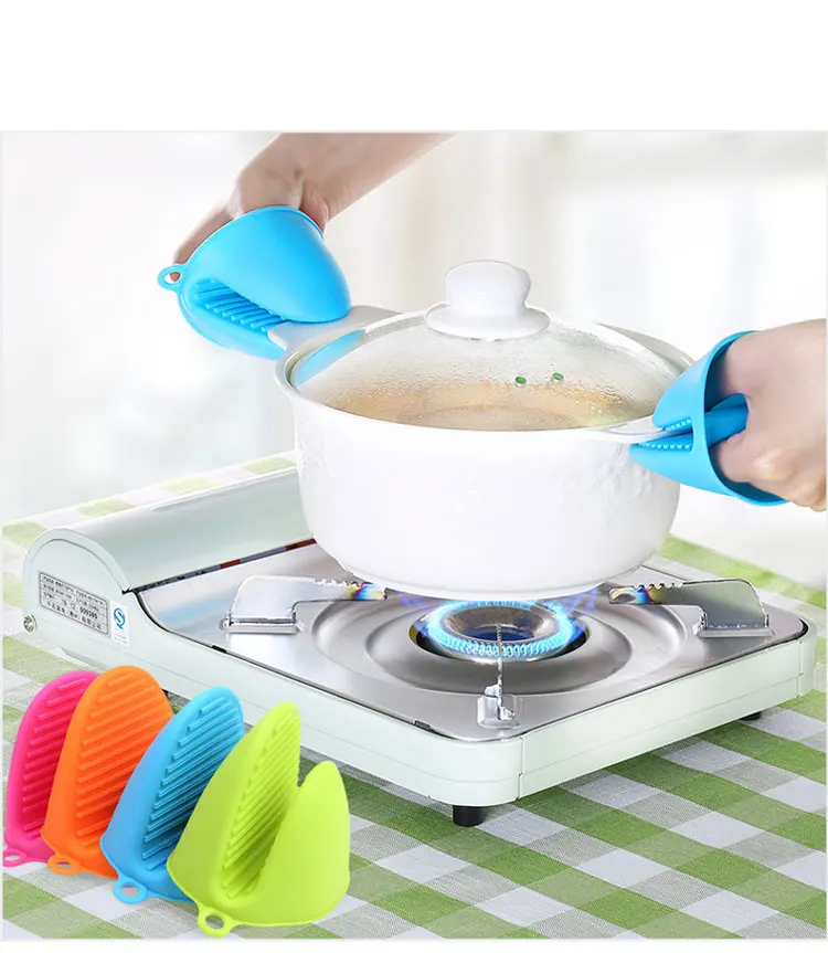 China Factory Oven Microwave Glove Heat Resistant Mini Silicone Hand Clip