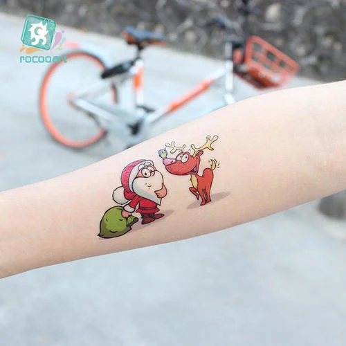 High Quality Small Decorative  For Inkjet printer Transfer paper for DIY tattoo Christmas Face Hand Tattoo Sticker Design