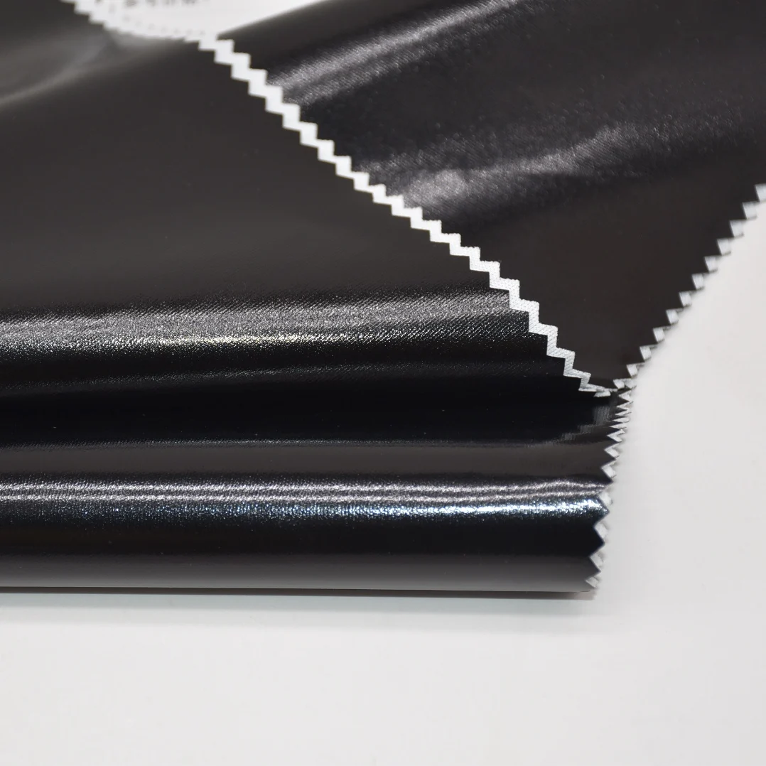 Polyester knitted fabric high elastic PU imitation leather release paper transfer coating fabric