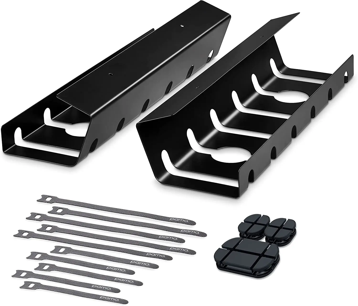 Cable management desk easy to install under desk i-piece set 2 pieces