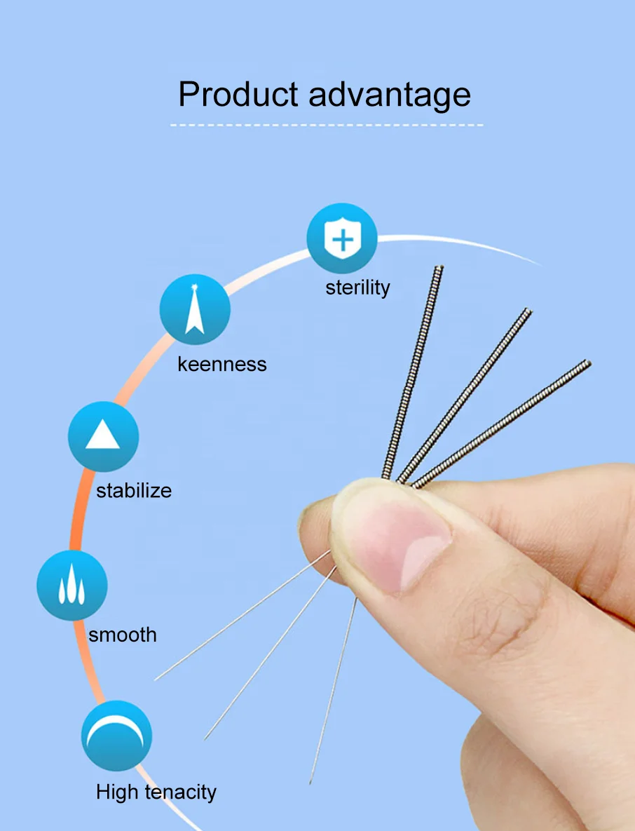 AmywellMED 500 Dry Needles Sterile Acupuncture Needles For Single Use