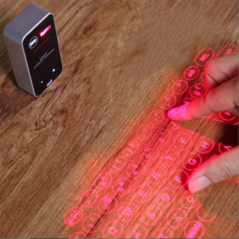 2021 mini high-tech laser projection mini keyboard wireless keyboard wireless hot-sell portable