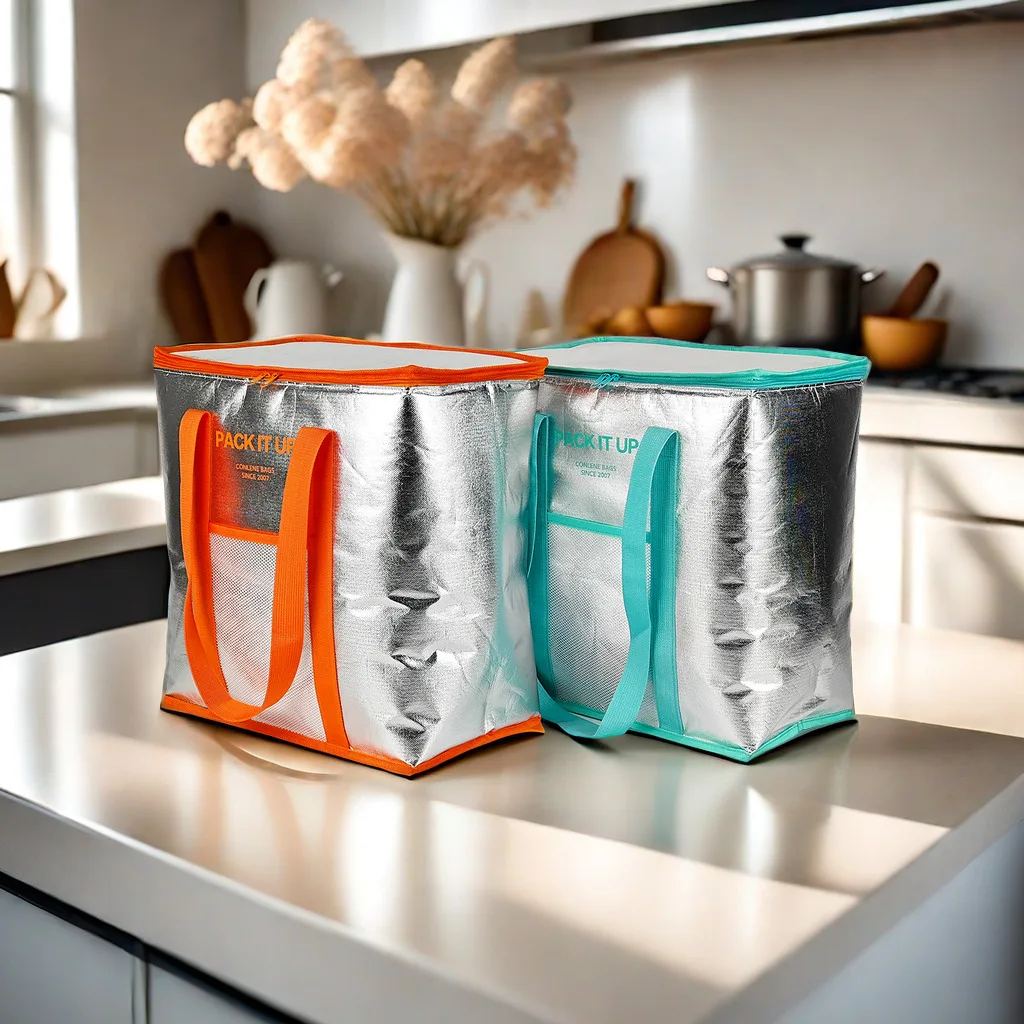 Factory Wholesale Waterproof Aluminum Foil Insulation Bags Cooler Custom Thickened Camping Soft Lunch Bag