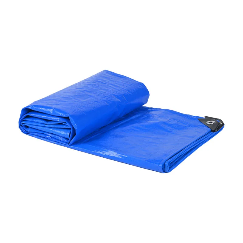 Easy To Carry Canvas Tarpaulins For Trucks And Pond Waterproof 55 Gsm Blue Pe Tarpaulin
