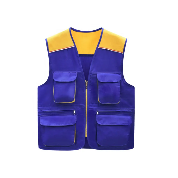 Multicolor working vests for men outside safety vest for climbing fishing rompi