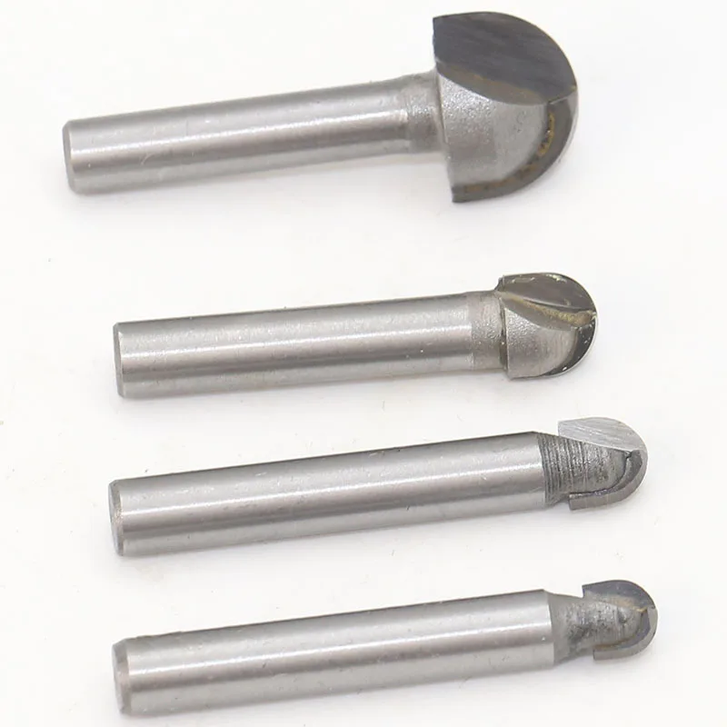 6.35mm 12.7mm CNC tools solid carbide round nose Bits Round Nose Cove Core Box Router Bit Shaker Cutter Tools