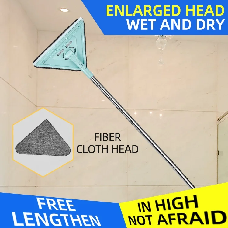 
360 Rotation Triangle Various Blind Spots Durable Easy Super Microfiber Flat Mop 